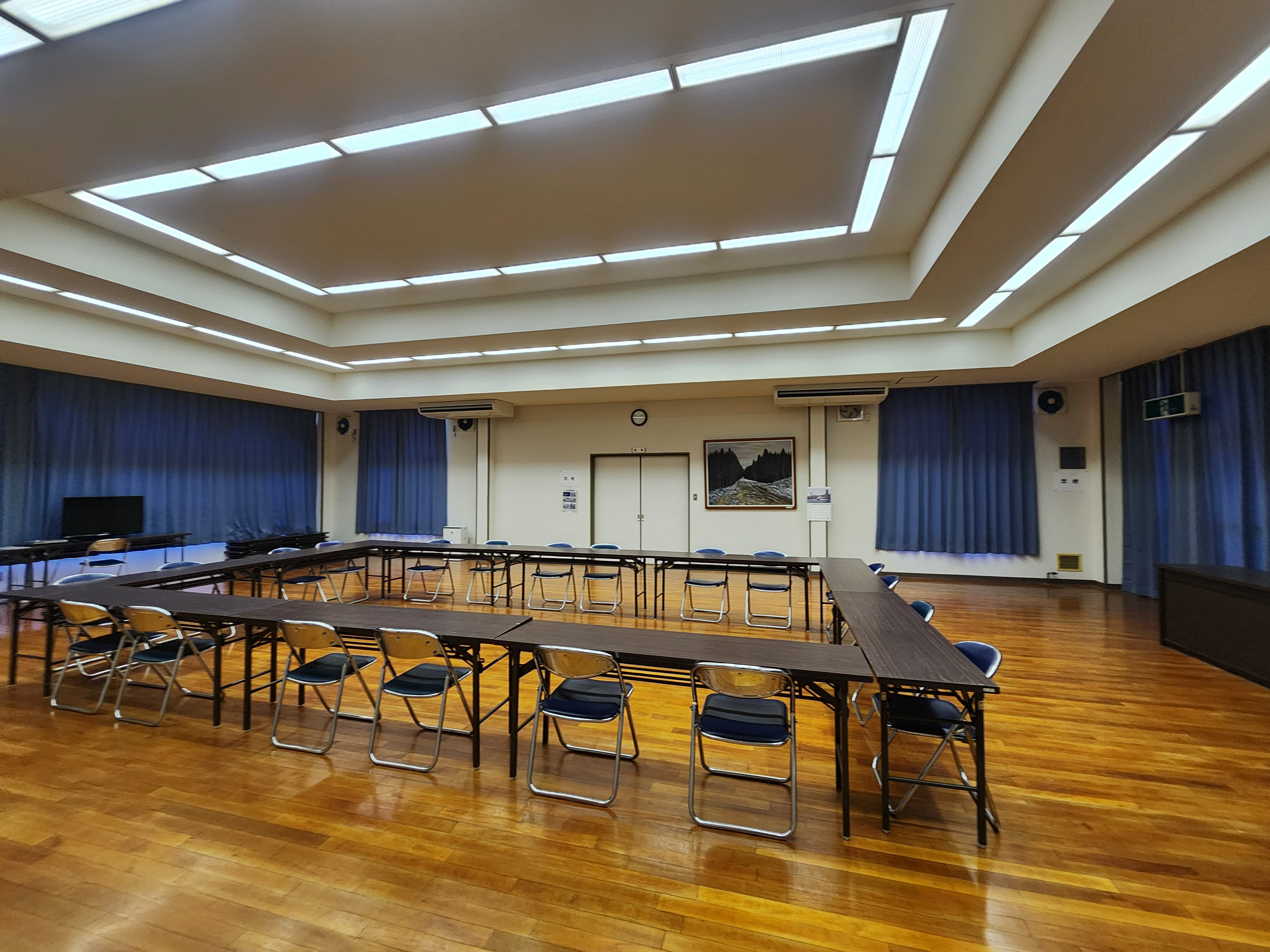 宍粟市|カーテン|公民館