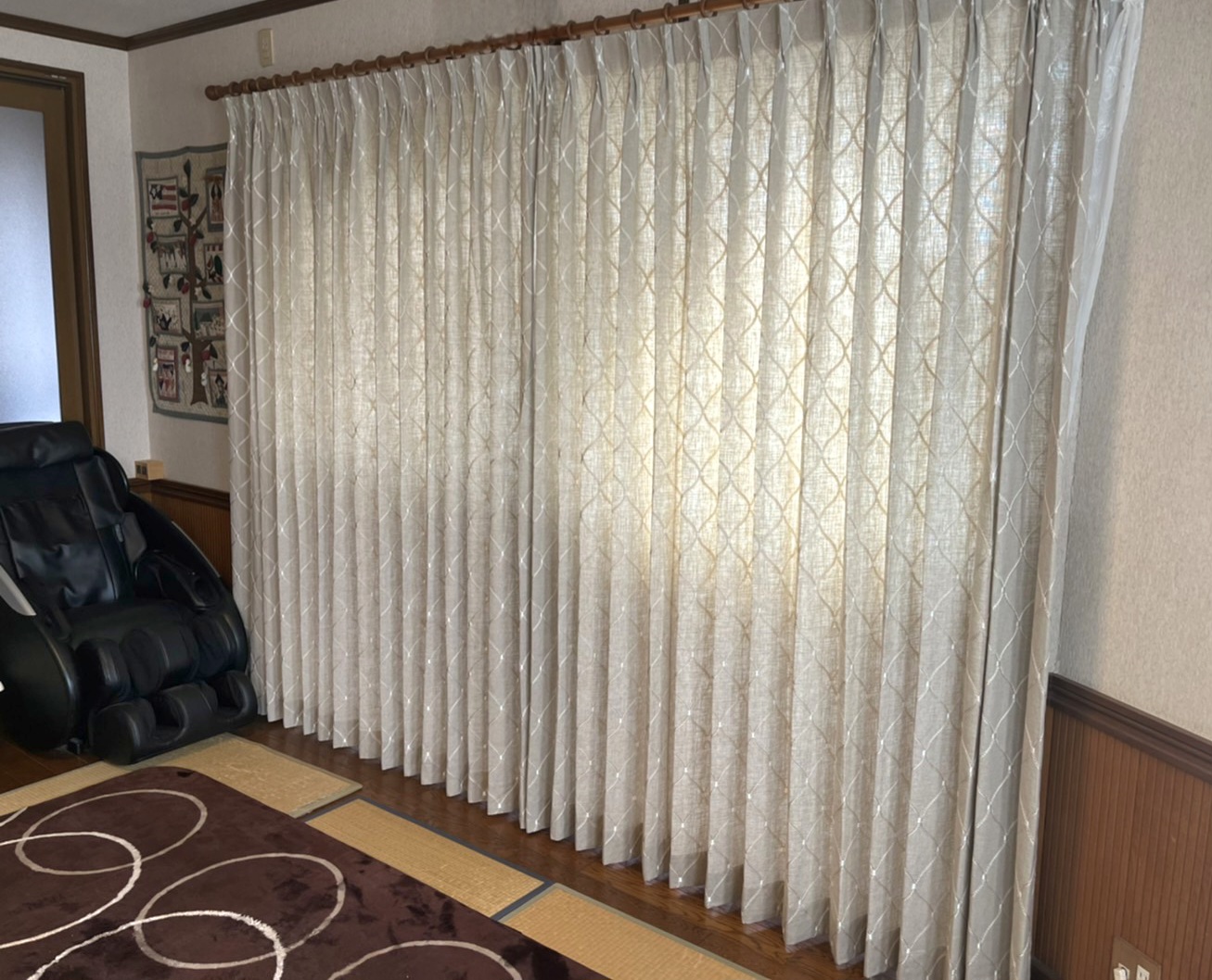 姫路市|天然繊維の風合いを窓辺に|M様邸